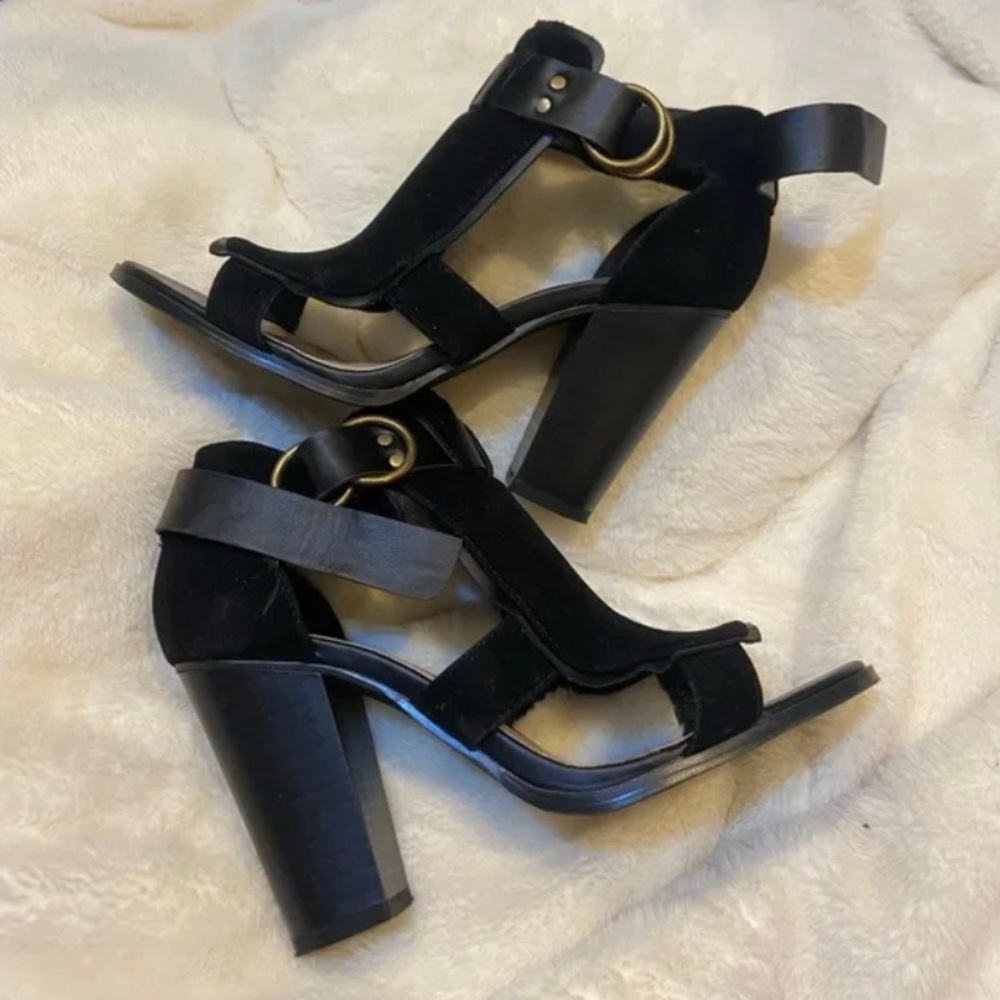 Stylish black heels for sale.  Like new.